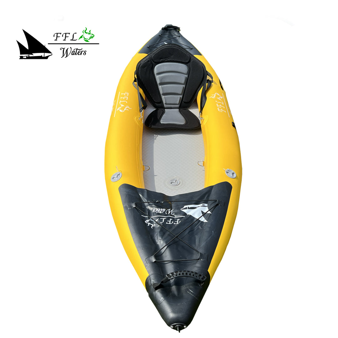 Inflatable one-person kayak